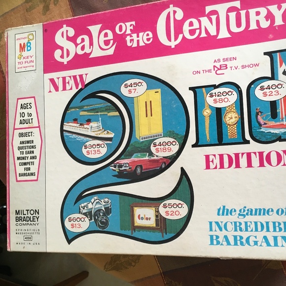 Vintage Sale of the Century rare 2nd Edition board game